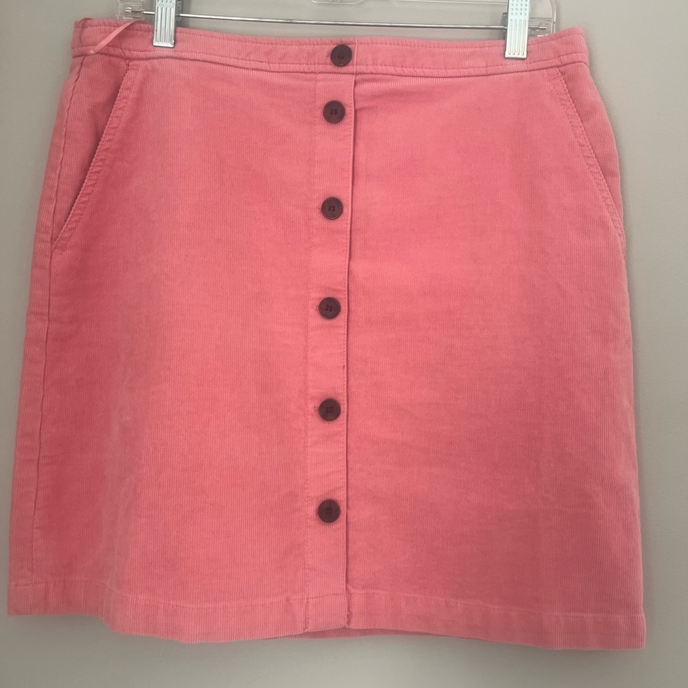 Pink corduroy J.Crew skirt